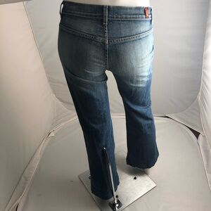 7 for all Mankind blue flare jeans with no back pockets 29